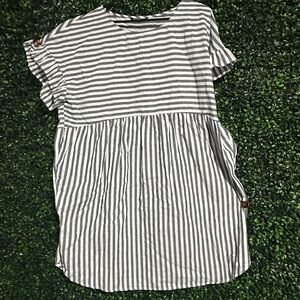 Striped Blue Women's Dress